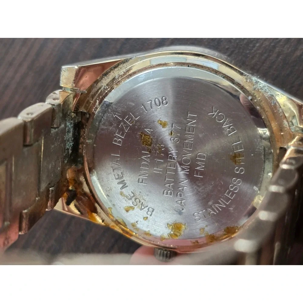 FMD Rose Gold Tone Crystal‎ Bezel Watch Japan Movement FMDAL441 1708